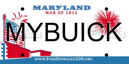 MYBUICK Maryland License Plate