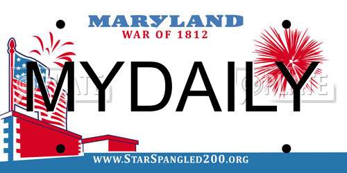 MYDAILY Maryland License Plate