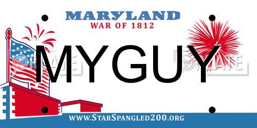 MYGUY Maryland License Plate