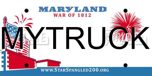MYTRUCK Maryland License Plate