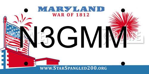 N3GMM Maryland License Plate