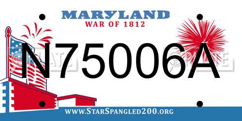 N75006A Maryland License Plate