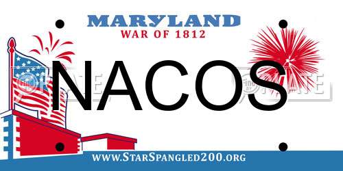 NACOS Maryland License Plate