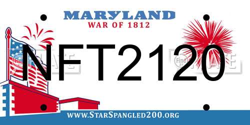 NFT2120 Maryland License Plate