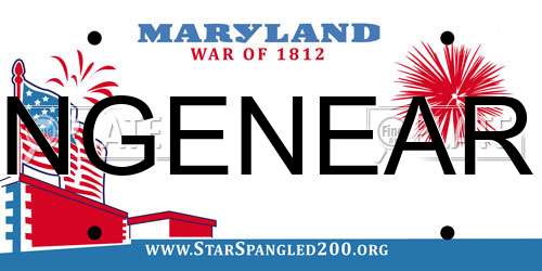 NGENEAR Maryland License Plate