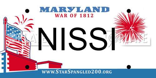 NISSI Maryland License Plate