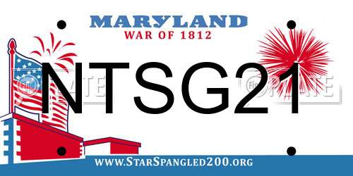NTSG21 Maryland License Plate