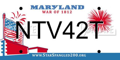 NTV42T Maryland License Plate