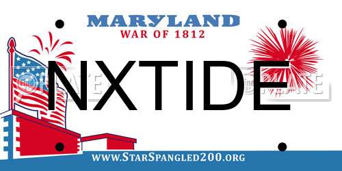 NXTIDE Maryland License Plate