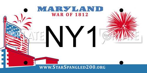 NY1 Maryland License Plate