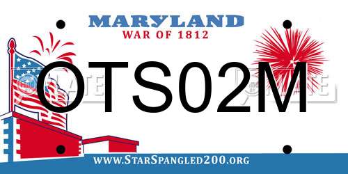 OTS02M Maryland License Plate