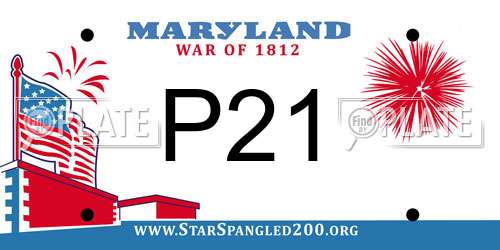 P21 Maryland License Plate