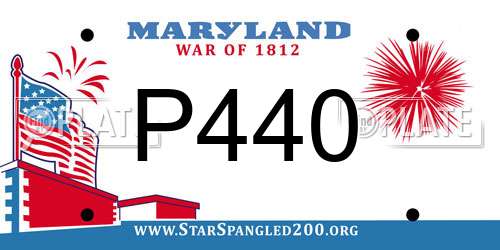 P440 Maryland License Plate