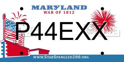 P44EXX Maryland License Plate
