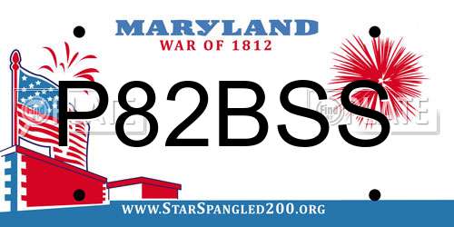 P82BSS Maryland License Plate