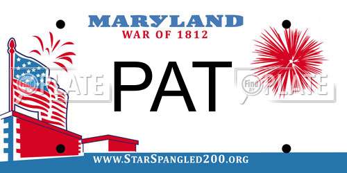 PAT Maryland License Plate