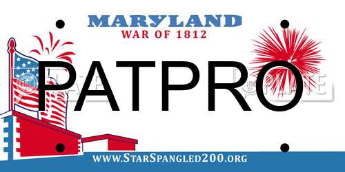PATPRO Maryland License Plate