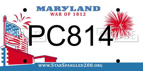 PC814 Maryland License Plate