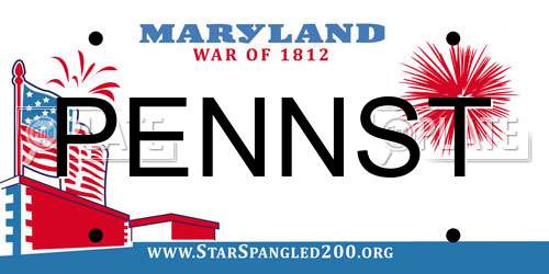 PENNST Maryland License Plate