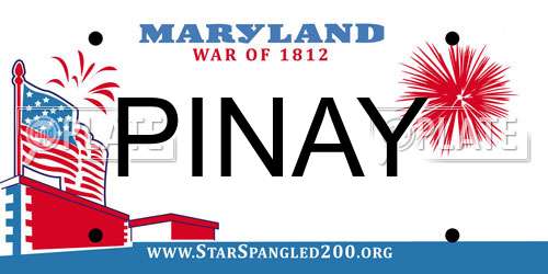 PINAY Maryland License Plate