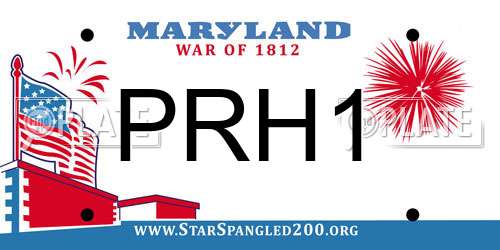 PRH1 Maryland License Plate
