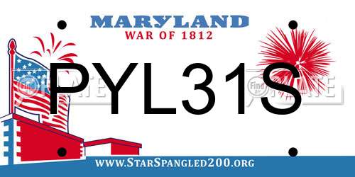 PYL31S Maryland License Plate