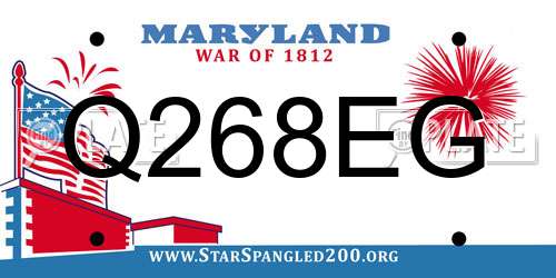 Q268EG Maryland License Plate