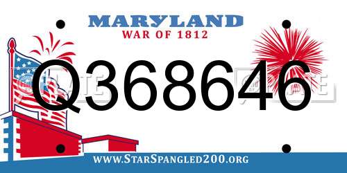 Q368646 Maryland License Plate