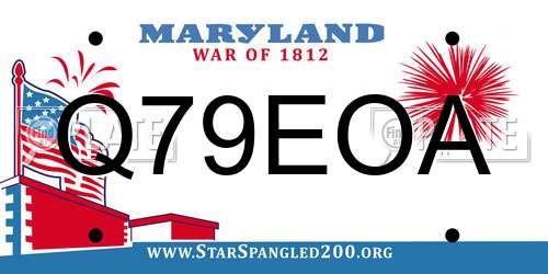 Q79EOA Maryland License Plate