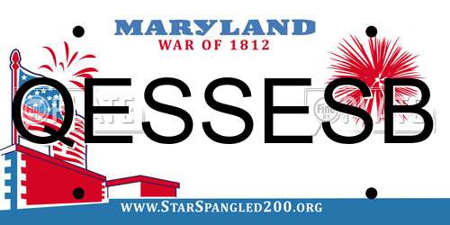 QESSESB Maryland License Plate