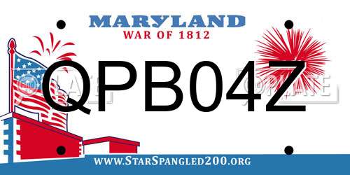 QPB04Z Maryland License Plate
