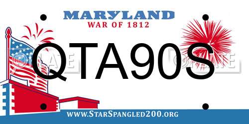 QTA90S Maryland License Plate
