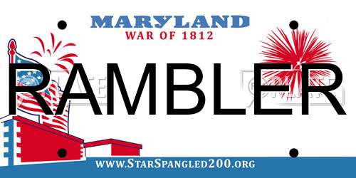 RAMBLER Maryland License Plate