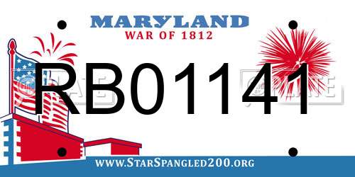 RB01141 Maryland License Plate