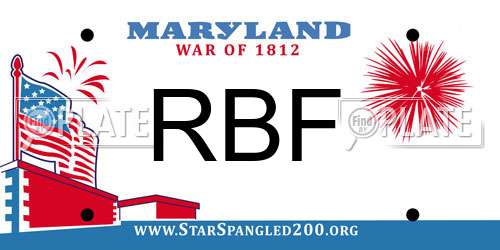 RBF Maryland License Plate