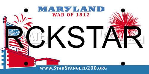 RCKSTAR Maryland License Plate
