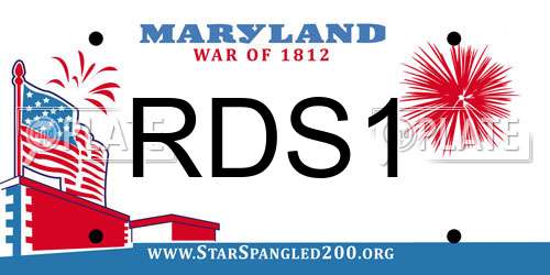 RDS1 Maryland License Plate