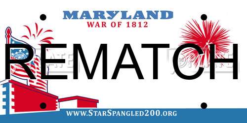 REMATCH Maryland License Plate