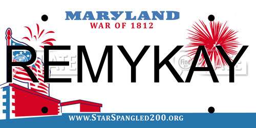 REMYKAY Maryland License Plate