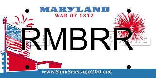 RMBRR Maryland License Plate