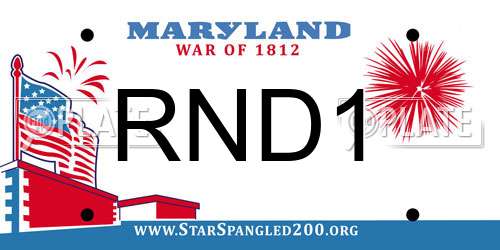 RND1 Maryland License Plate