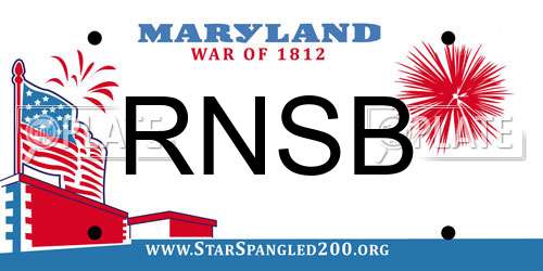 RNSB Maryland License Plate