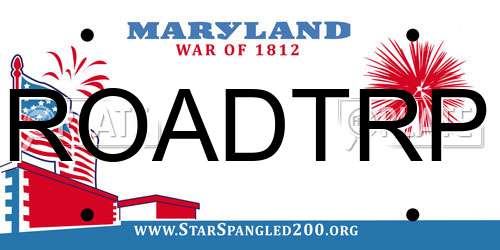ROADTRP Maryland License Plate