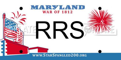 RRS Maryland License Plate