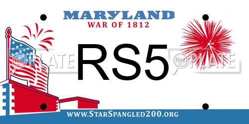 RS5 Maryland License Plate