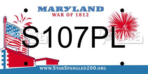 S107PL Maryland License Plate