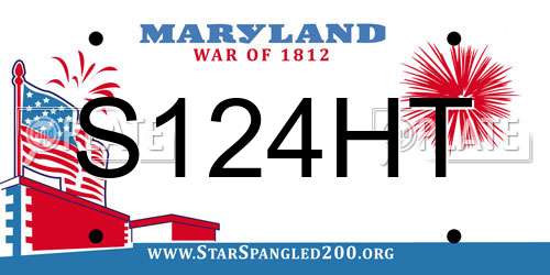 S124HT Maryland License Plate