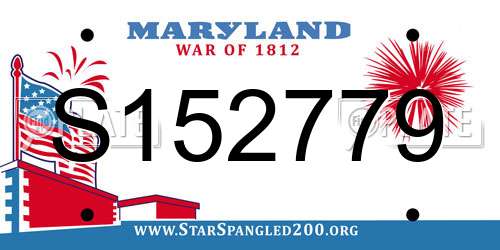 S152779 Maryland License Plate