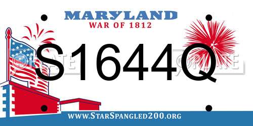 S1644Q Maryland License Plate