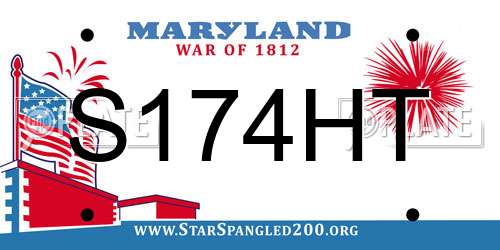 S174HT Maryland License Plate
